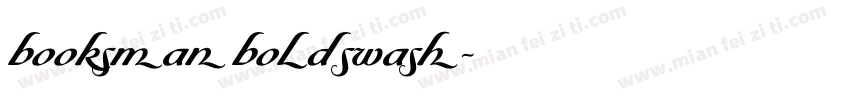 booksman bold swash字体转换